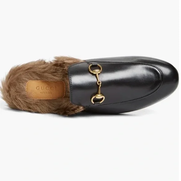 NWOB Gucci Princetown Genuine Shearling Loafer Mule size 36 - Picture 4 of 9